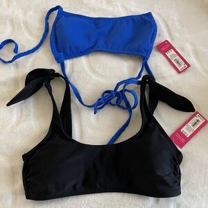 BNWT Xhiliration Lot 2 Swim Top Both Size Small